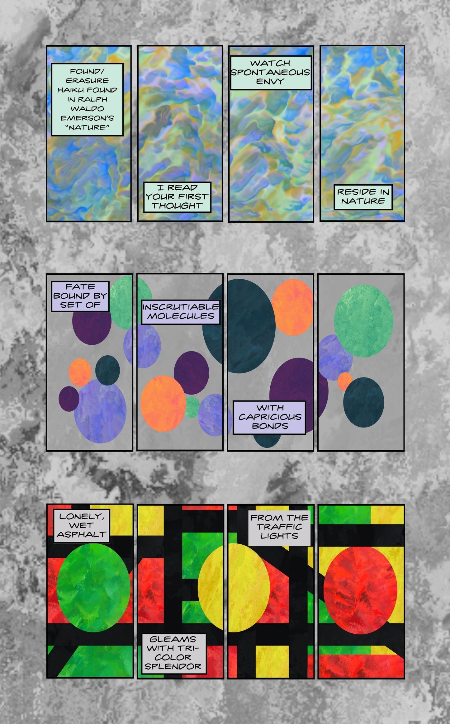 Deconstructed Numbers: A Poetry Comics Zine