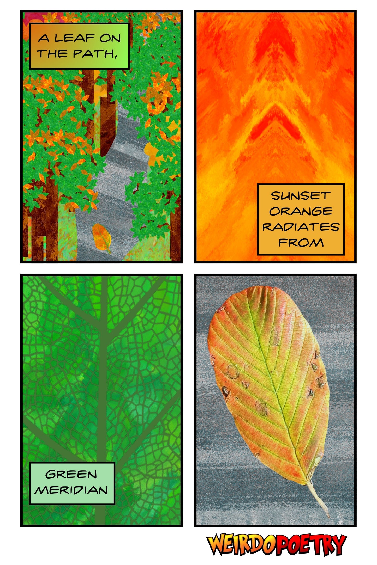 [Pre-Sale] Stained Glass Window Boughs--A Collection of Fall Haiku Comics & Haibun