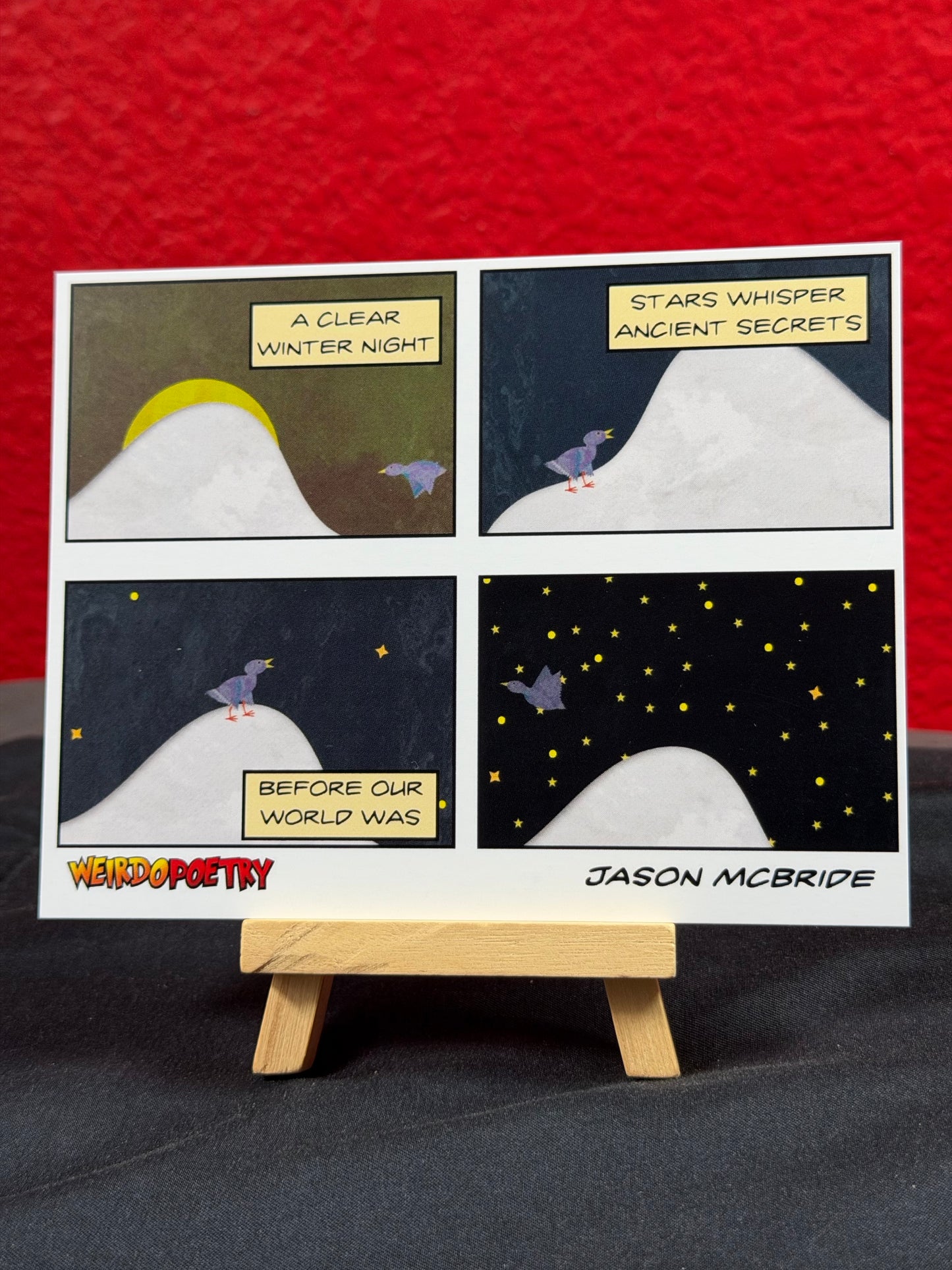 A Clear Winter Night 6x4 Art Print Postcard