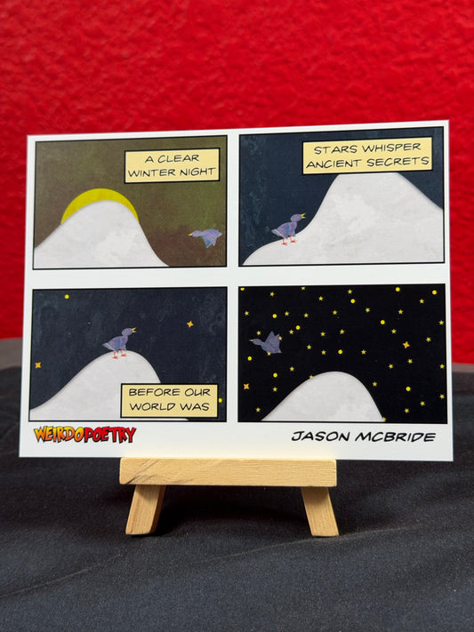 A Clear Winter Night 6x4 Art Print Postcard