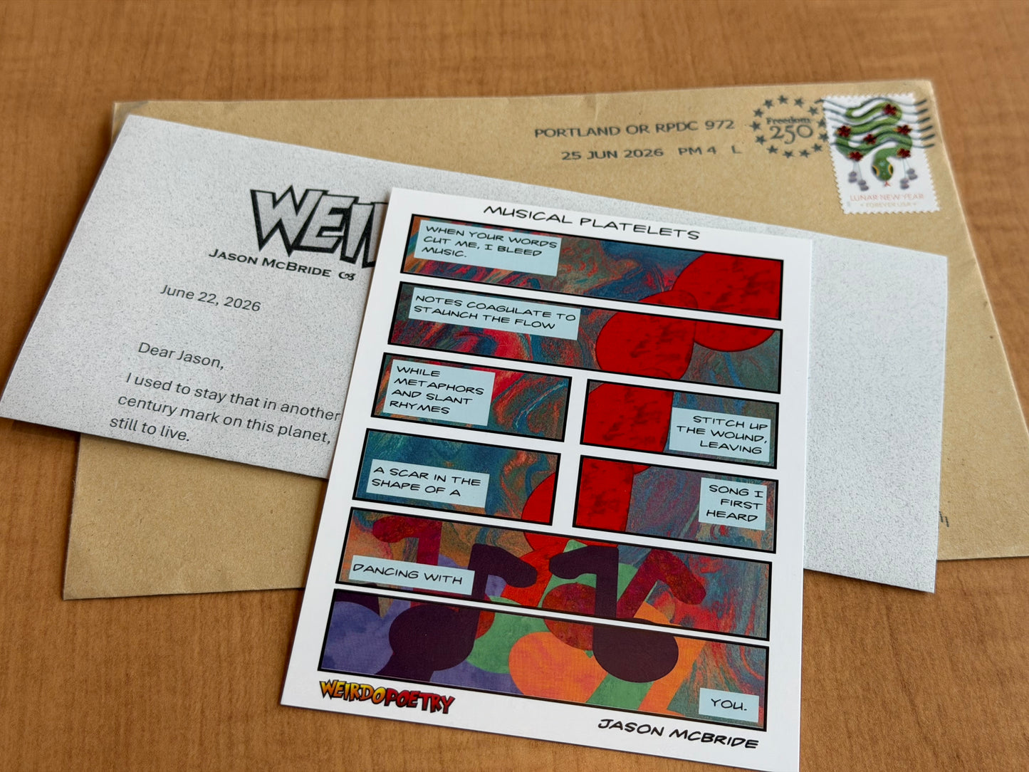 Weirdo Poetry Snail Mail Club