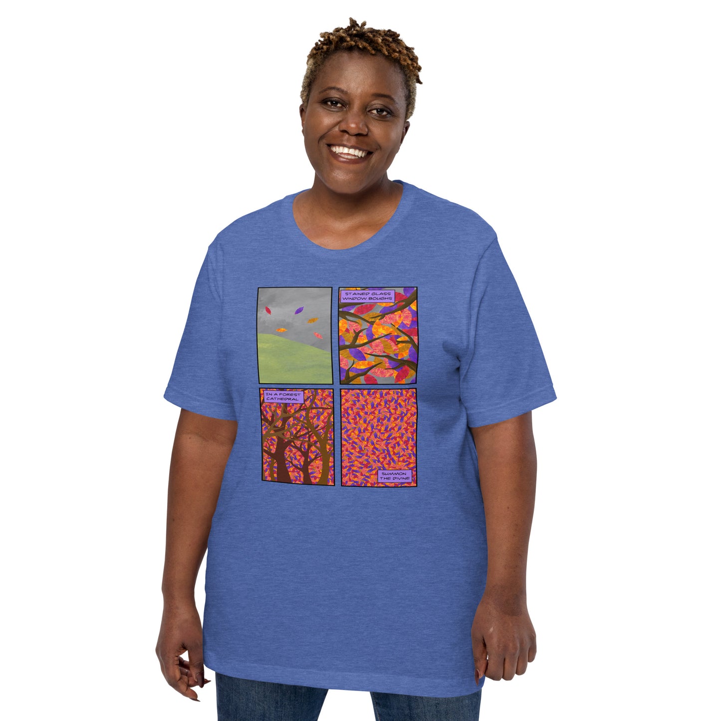 Stained Glass Window Bough Haiku Unisex t-shirt